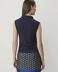 Ann Taylor Draped Cowl Neck Top Night Sky Women's