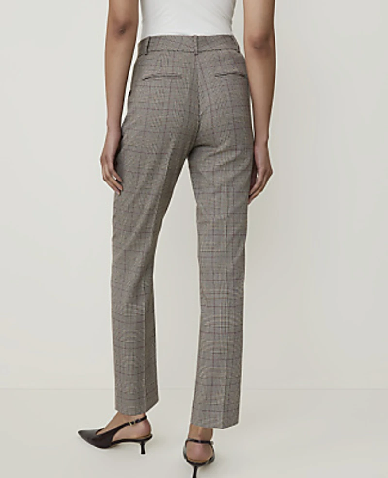 Ann Taylor The High Rise Everyday Ankle Pant Plaid Multi Women's