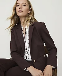 Ann Taylor The Single Button Blazer Ponte Women's