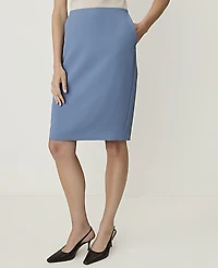 Ann Taylor The Petite Tailored Pencil Skirt Cool Dusk Women's