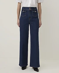 Ann Taylor Weekend Trouser Jean Authentic Dark Wash Women's