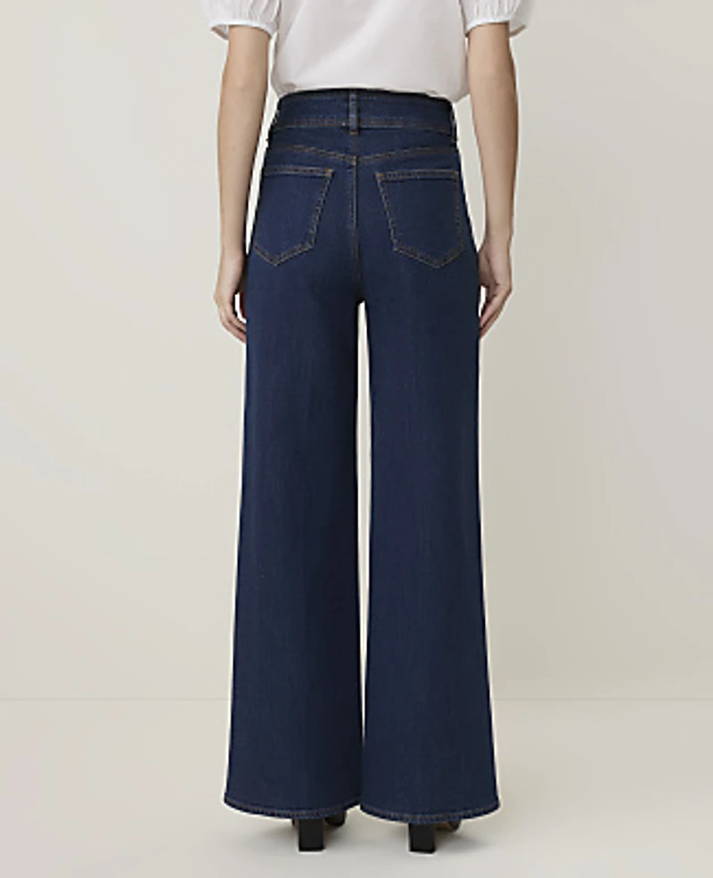 Ann Taylor Weekend Trouser Jean Authentic Dark Wash Women's