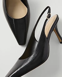 Ann Taylor Textured Slingback Pump Women's