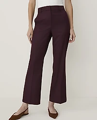 Ann Taylor The Petite Flare Ankle Pant Classic Burgundy Women's