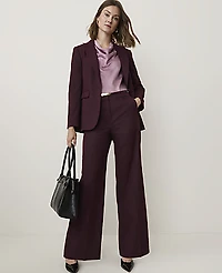 Ann Taylor The Petite Fitted Long Blazer Classic Burgundy Women's
