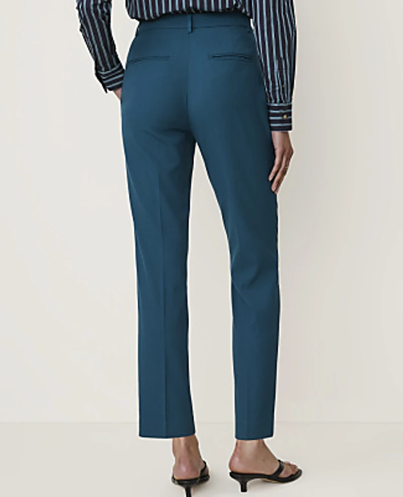 Ann Taylor The Petite High Rise Everyday Ankle Pant — Curvy Fit Deep Forest Pine Women's