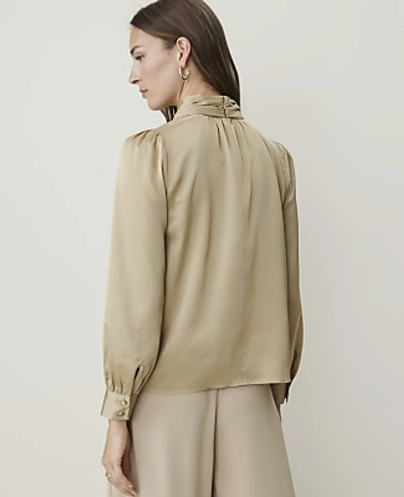 Ann Taylor Bow Blouse Women's