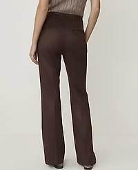 Ann Taylor The Petite Horsebit Flared Trouser Dark Brown Women's
