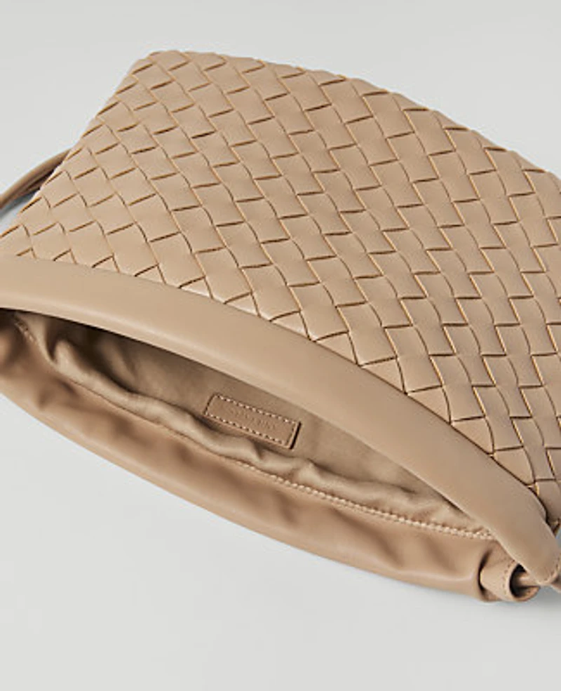 Ann Taylor Cinched Woven Shoulder Bag Women's
