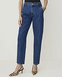Ann Taylor The Petite Tapered Straight Jean Fox Wash Women's