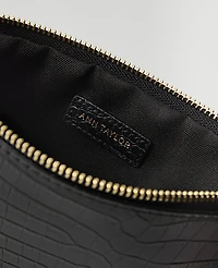 Ann Taylor Weekend Croco Clutch Handbag Women's