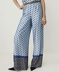 Ann Taylor Geo Print Easy Palazzo Pant Night Sky Women's