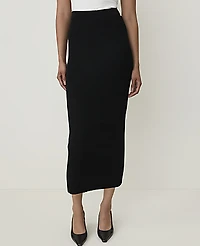 Ann Taylor Ribbed Midi Sweater Skirt Women's