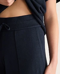 Ann Taylor Haven Well Within Cotton Knit Wide Leg Pants Indigo Women's