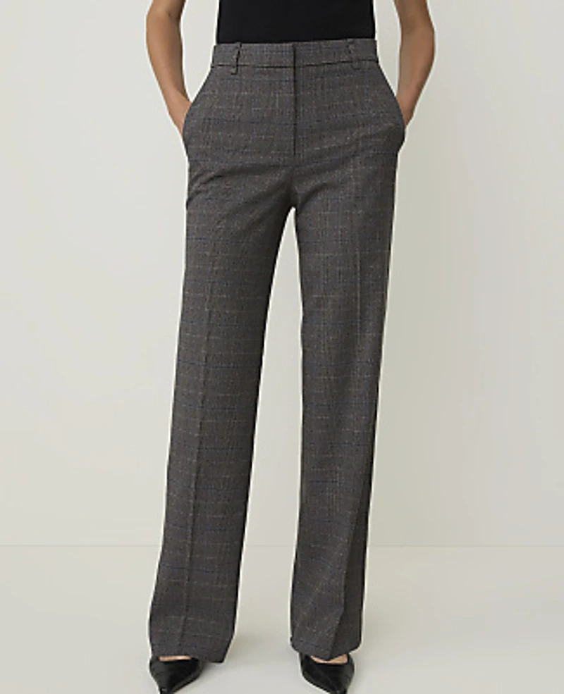 Ann Taylor The Petite Caroline Pant Dark Plaid Women's