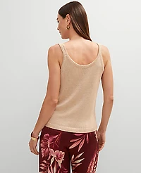 Ann Taylor Scoop Neck Sweater Tank Top Size XL Sands Edge Women's