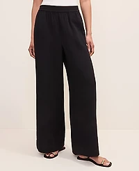 Ann Taylor The Easy Fit Wide-Leg Pant Cotton Gauze Women's