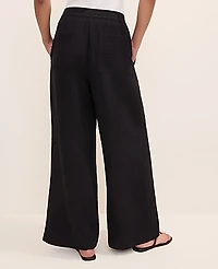 Ann Taylor The Easy Fit Wide-Leg Pant Cotton Gauze Women's