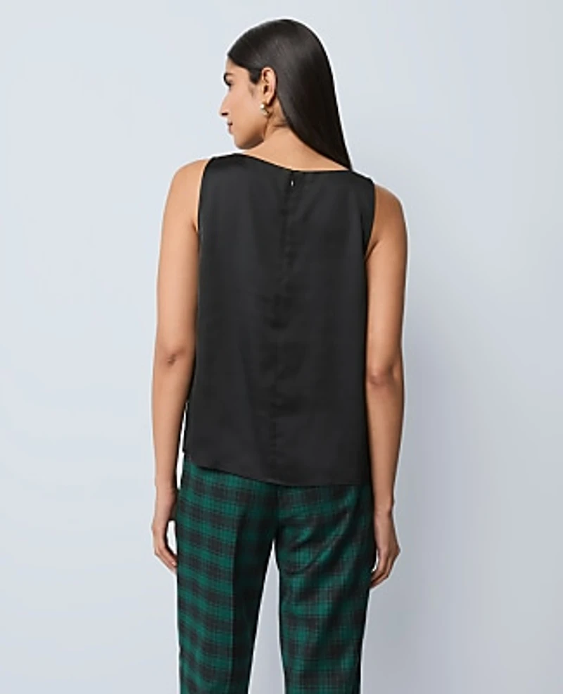 Ann Taylor Satin Tank Top Women's
