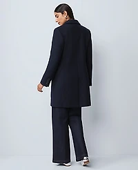 Ann Taylor Chesterfield Coat Night Sky Women's