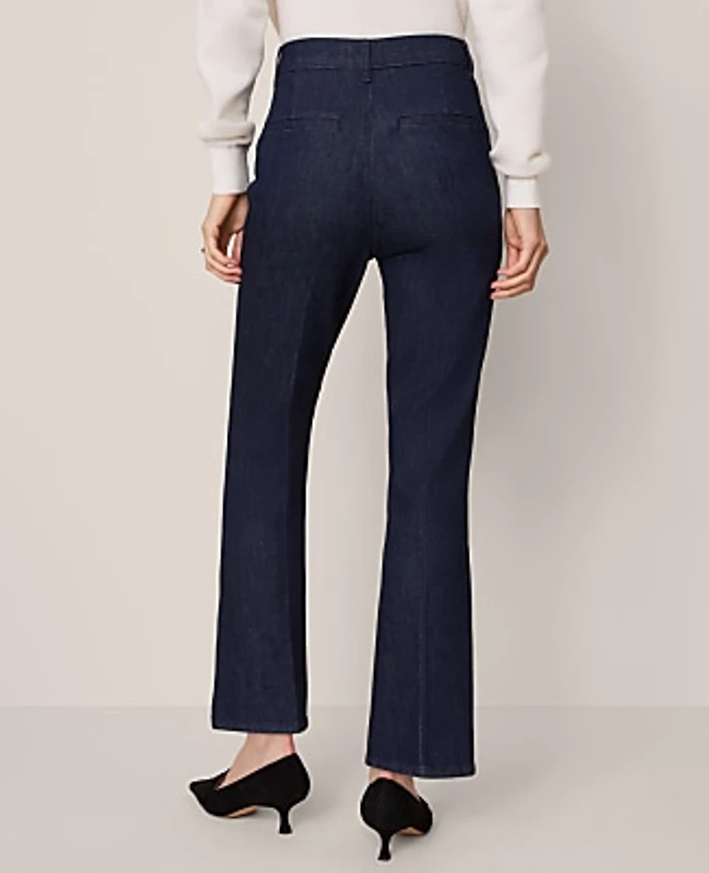 Ann Taylor The Crop Boot Jean Size 0 Classic Rinse Wash Women's