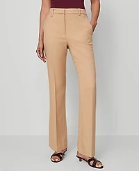 Ann Taylor The Petite Slim Flare Trouser Bi-Stretch Cafe Au Lait Women's