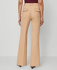 Ann Taylor The Petite Slim Flare Trouser Bi-Stretch Cafe Au Lait Women's