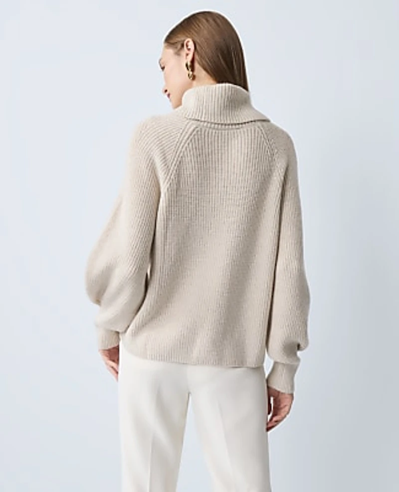Ann Taylor Ribbed Turtleneck Sweater Women's