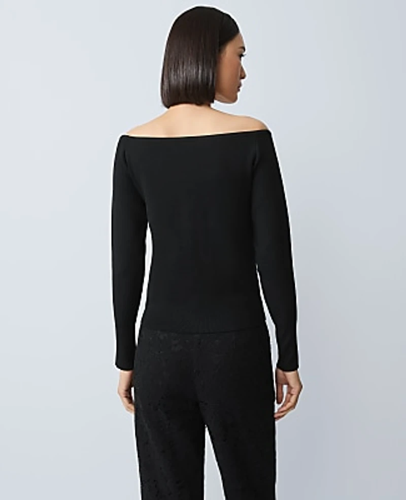 Ann Taylor Off-The-Shoulder Sweater Women's