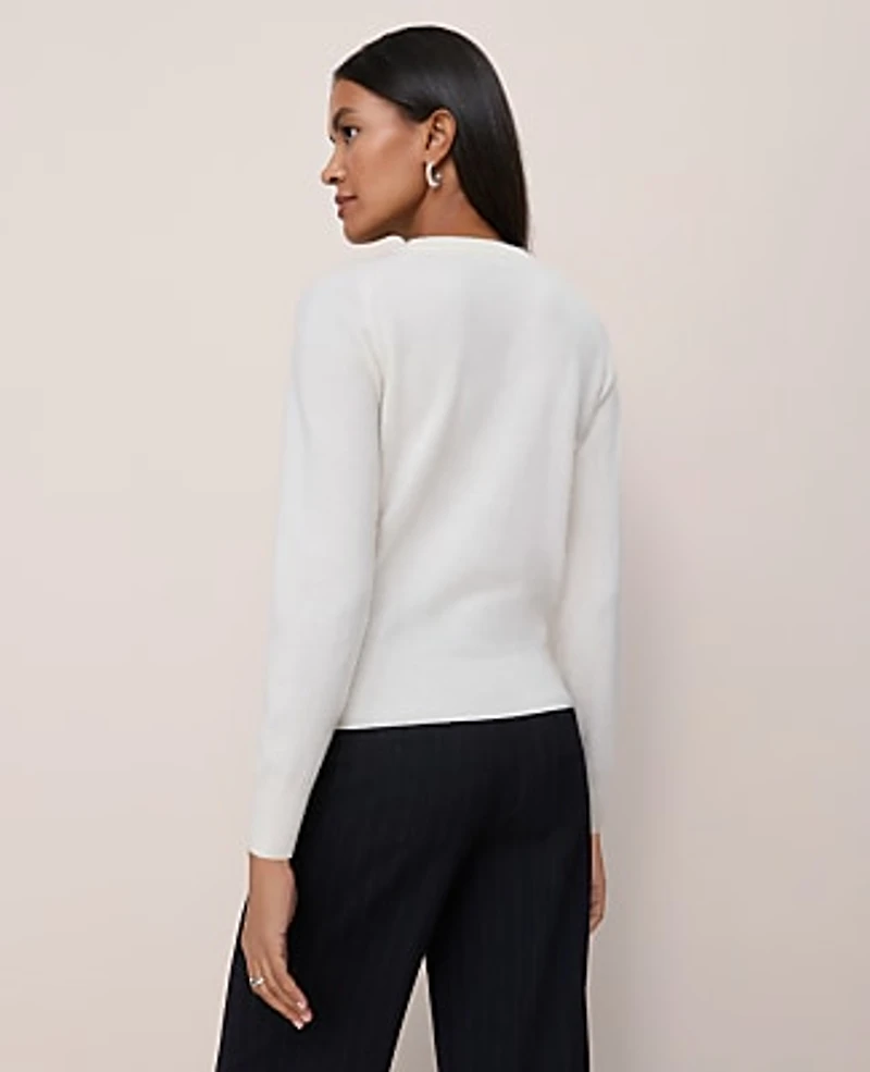 Ann Taylor Cashmere Crew Neck Sweater Women's