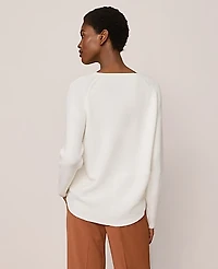 Ann Taylor Ribbed Wrap Sweater Women's