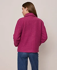 Ann Taylor Petite Weekend Short Trench Coat Strawberry Shortcake Women's
