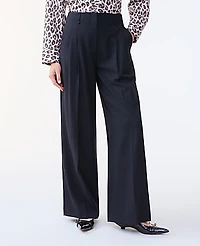Ann Taylor The Pleated Wide-Leg Pant Size 0 Black Women's