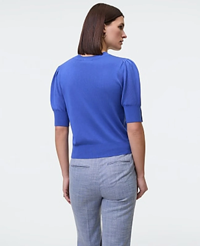 Ann Taylor Button Sweater T-Shirt Women's