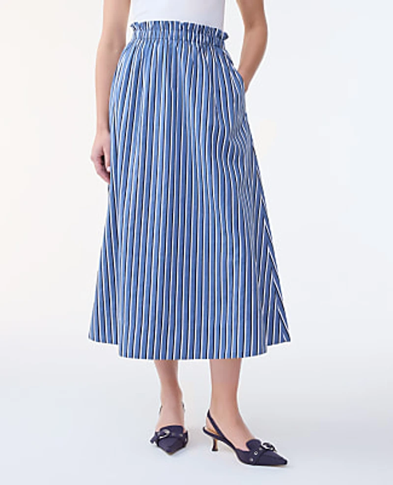 Ann Taylor Striped Maxi Skirt Size XL Cold Plunge Women's