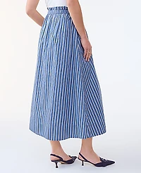 Ann Taylor Striped Maxi Skirt Size XL Cold Plunge Women's