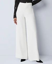 Ann Taylor The Statement Palazzo Pant Size 4 Winter White Women's