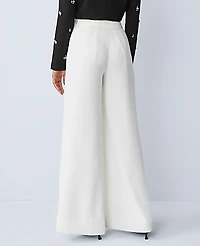 Ann Taylor The Statement Palazzo Pant Size 4 Winter White Women's
