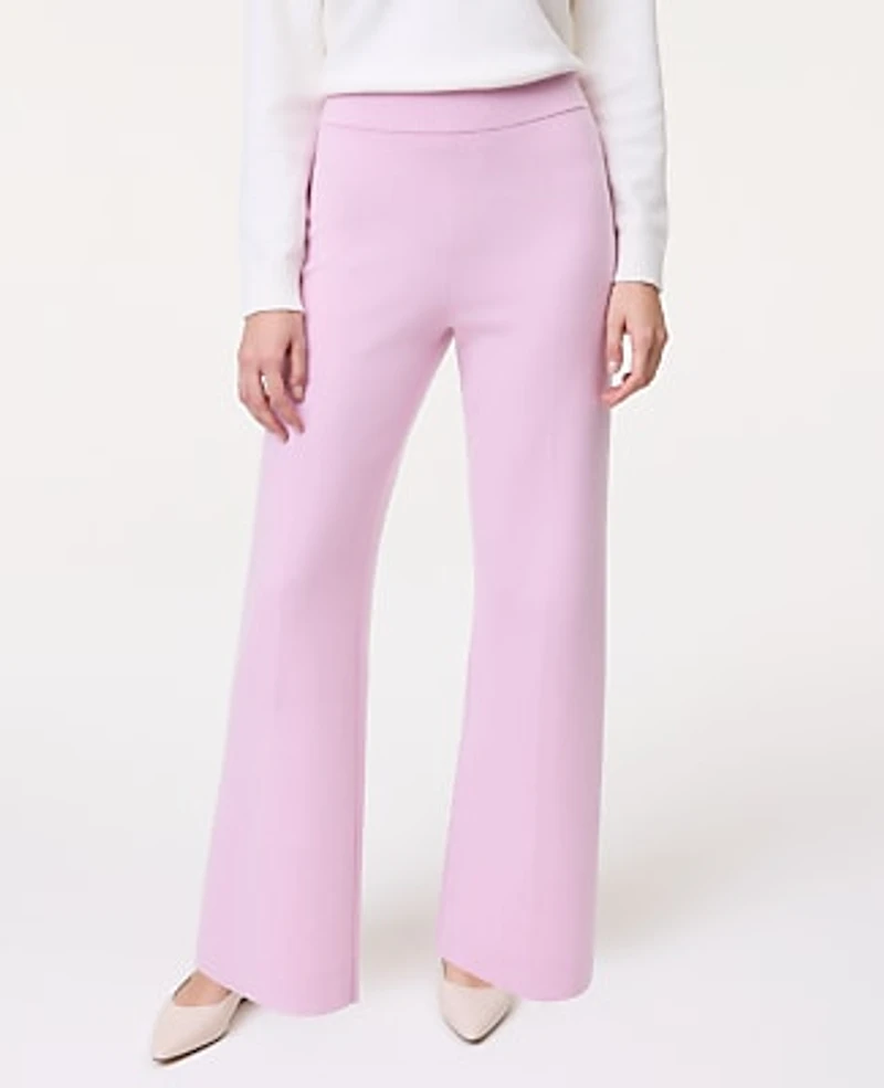 Ann Taylor Weekend Easy Fit Wide-Leg Sweater Pant Women's