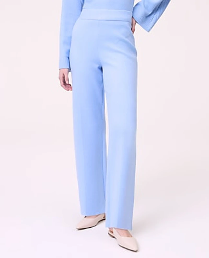Ann Taylor Weekend Easy Fit Wide-Leg Sweater Pant Women's
