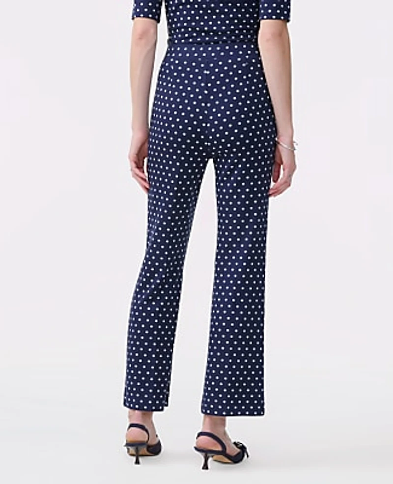 Ann Taylor The Dotted Knit Ankle Pant Night Sky Women's