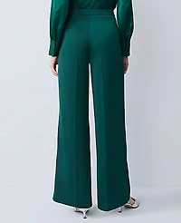 Ann Taylor The Side Zip Pant Satin Rainforest Women's