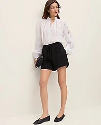 Ann Taylor Embroidered Blouse Size XS White Women's