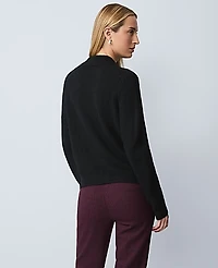 Ann Taylor Petite Embellished Collared Cardigan Women's