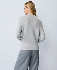 Ann Taylor Petite Embellished Mock Neck Sweater Women's