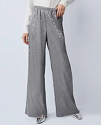 Ann Taylor The Petite Easy Wide-Leg Pant City Skyline Women's