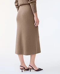 Ann Taylor Petite Ribbed Sweater Skirt Women's