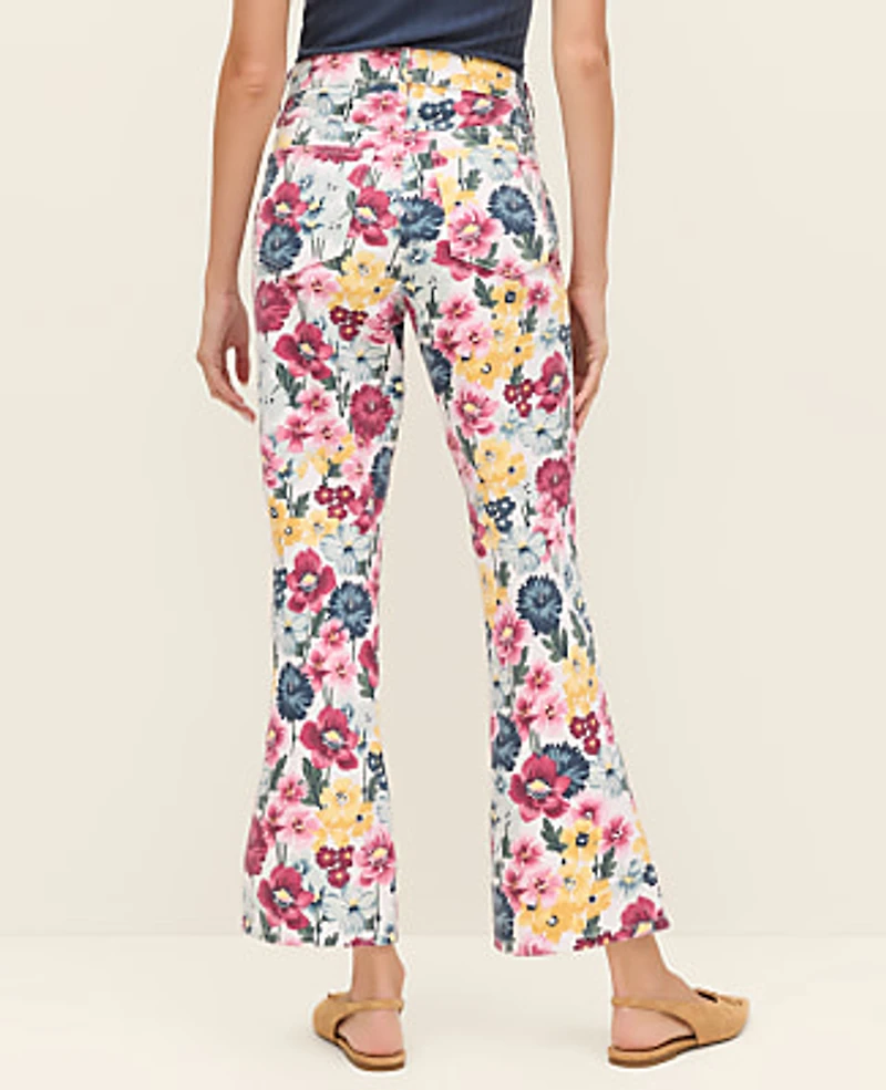 Ann Taylor The Weekend Floral Cropped Boot Jean Women's