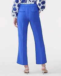 Ann Taylor The Petite Relaxed Jayne Trouser in Textured Crepe Size 00 Electric Periwinkle Women's