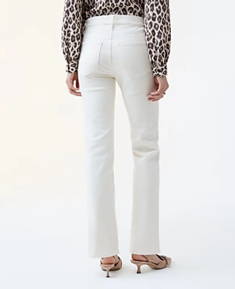 Ann Taylor The Petite Slim Jean — Curvy Fit Ivory Women's